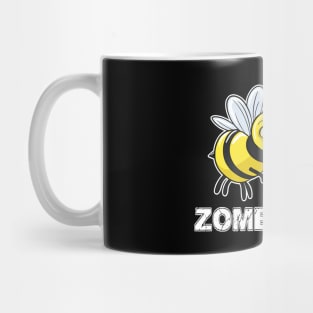 Funny Zombee Pun Gift Halloween Zombie Bee Mug